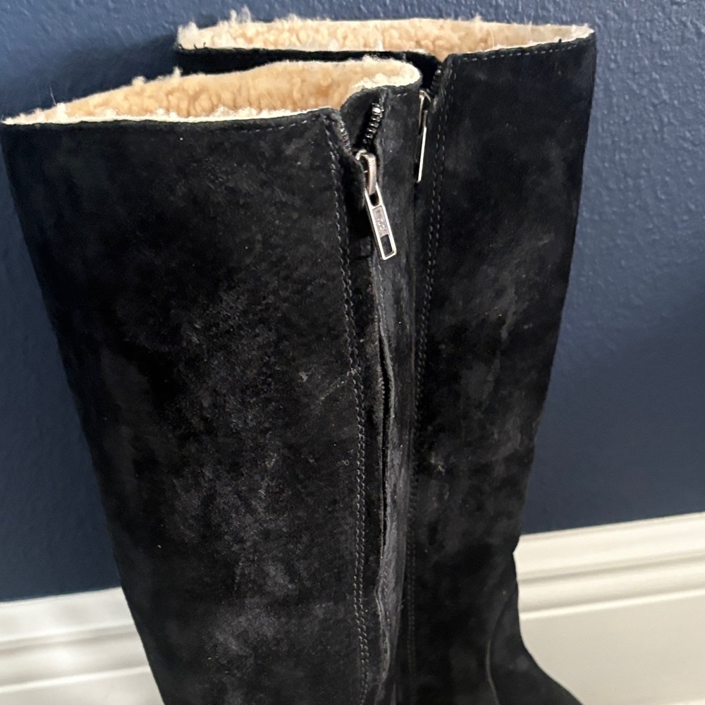 UGG Black Suede Winter Boots - Picture 8 of 8